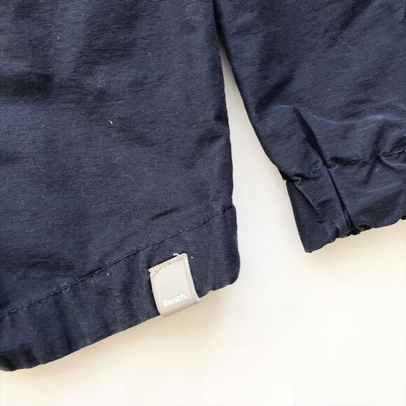 Bench navy blue light zip up long jacket EUC 9-10Y - Picture 7 of 7